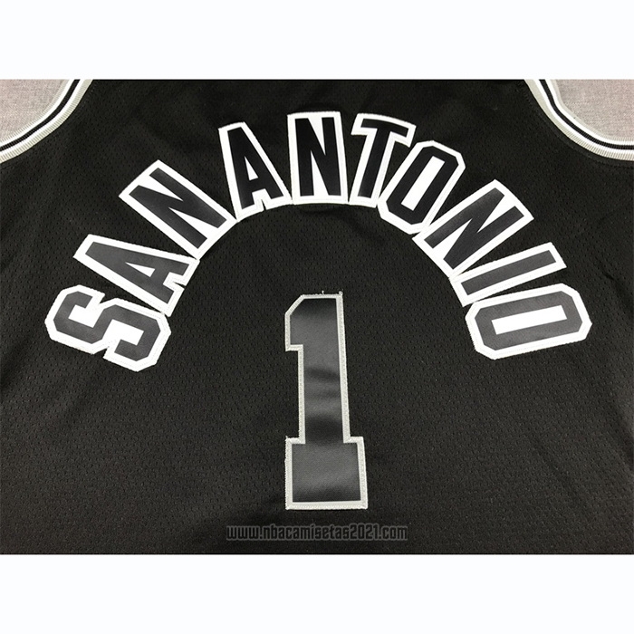 Camiseta San Antonio Spurs Victor Wembanyama #1 Classic 2022-23 Negro
